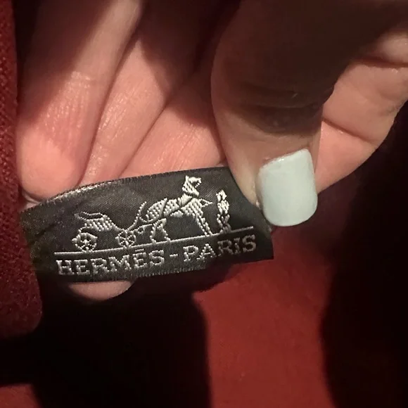 Hermes Red Canvas Tote Bag - Picture 9 of 13